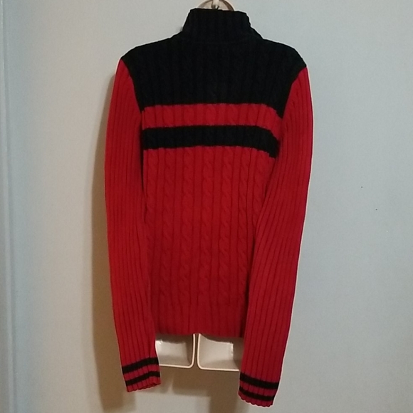 Tommy Hilfiger jeans women's red & black sweater - Picture 16 of 17